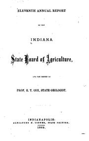 Cover of: Annual Report of the Indiana State Board of Agriculture by Indiana State Board of Agriculture