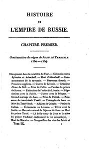 Cover of: Histoire de l'empire de Russie