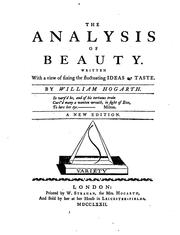 Cover of: The Analysis of Beauty: Written with a View of Fixing the Fluctuating Ideas of Taste