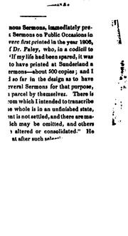 Cover of: Sermons on Several Subjects: Sermons on Public Occasions by William Paley