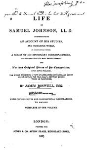 Cover of: The Life of Samuel Johnson, LL.D.: Comprehending an Account of His Studies and Numerous Works ...