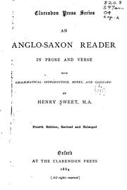 Cover of: An Anglo-Saxon Reader in Prose and Verse: With Grammatical Introduction, Notes and Glossary