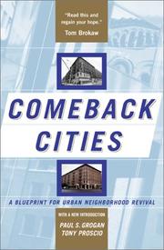 Cover of: Comeback cities: a blueprint for urban neighborhood revival