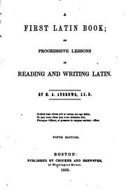 Cover of: First Latin Book by Ethan Allen Andrews
