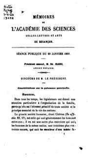 Cover of: Procès-verbaux et mémoires