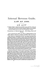 Cover of: Emerson's Internal Revenue Guide, 1867 by United States , United States. Office of Internal Revenue.