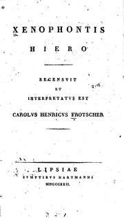 Cover of: Hiero by Xenophon