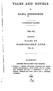 Tales of Fashionable Life by Maria Edgeworth