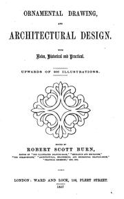 Cover of: Ornamental drawing, and architectural design