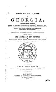 Cover of: Historical Collections of Georgia: Containing the Most Interesting Facts, Traditions ...