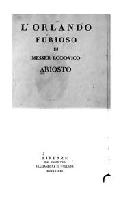 Cover of: L'Orlando furioso ...