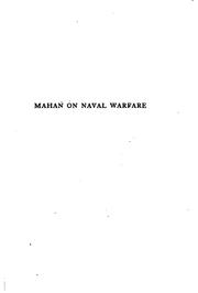 Cover of: Mahan on Naval Warfare: Selections from the Writing of Rear Admiral Alfred T ...