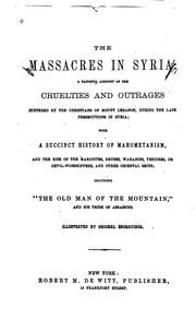 Front cover of The massacres in Syria by Unknown