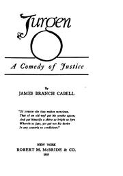 Cover of: Jurgen: A Comedy of Justice by James Branch Cabell, Robert M. McBride & Company