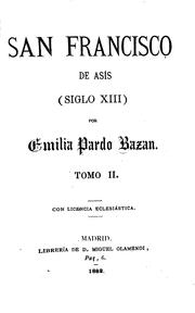 Cover of: san francisco de asis by Emilia Pardo Bazán