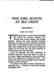 Cover of: The Girl Scouts at Sea Crest: Or, The Wig Wag Rescue