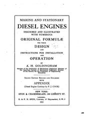 Cover of: Marine and Stationary Diesel Engines Described and Illustrated with Numerous Original Formulæ ...