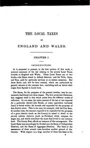 Cover of: The Local Taxes of the United Kingdom: Containing a Digest of the Law : with ...