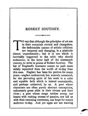Cover of: Selected Poems of Robert Southey