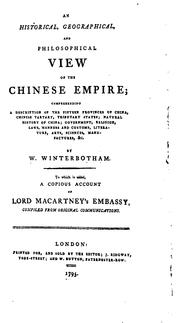 Cover of: An Historical, Geographical, and Philosophical View of the Chinese Empire: Comprehending a ...