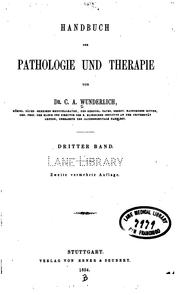 Cover of: Handbuch der Pathologie und Therapie v.4 pt.1-2, 1856