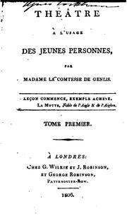 Cover of: Théâtre à l'usage des jeunes personnes,
