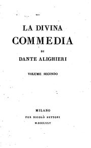 Cover of: La divina commedia di Dante Alighieri by Dante Alighieri