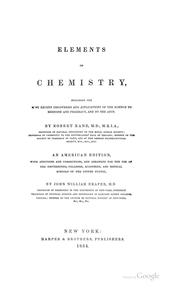 Cover of: Elements of Chemistry: Including the Most Recent Discoveries and ...