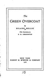 Cover of: The Green Overcoat by Hilaire Belloc