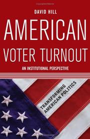Cover of: American voter turnout: an institutional approach
