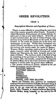 Cover of: History of the Greek Revolution: Compiled from Official Documents of the Greek Government ... by J. L. Comstock, J. L. Comstock