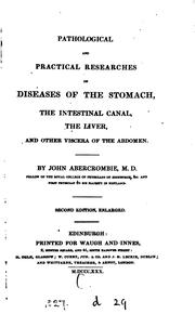Cover of: Pathological and Practical Researches On Diseases of the stomach