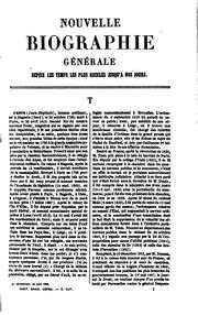 Cover of: Nouvelle biographie générale by Jean Chrétien Ferdinand Hoefer