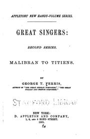 Cover of: Great Singers