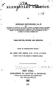 Cover of: Elementary Geology by Edward Hitchcock