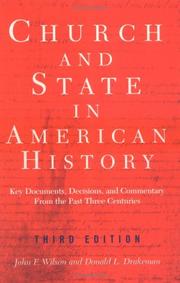 Cover of: The Church and State in American History