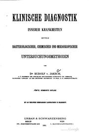 Cover of: Klinische Diagnostik innerer Krankheiten mittels bakteriologischer ...