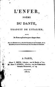 Cover of: L'Enfer, le Purgatoire, le Paradis by Dante Alighieri, Artaud de Montor