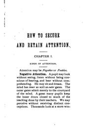 Cover of: How to Secure and Retain Attention