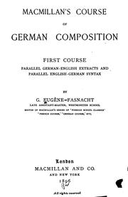 Cover of: Macmillan's Course of German Composition