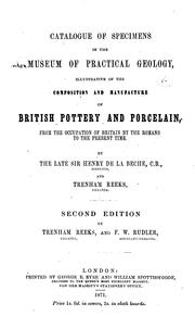 Cover of: Catalogue of Specimens: Illustrative of the Composition and Manufacture of British Pottery and ...