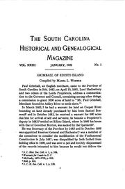 Cover of: The South Carolina Historical and Genealogical Magazine