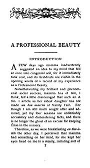 Cover of: The Autobiography of a Professional Beauty