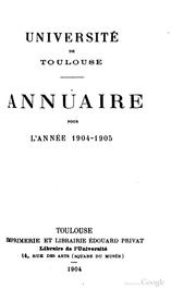 Cover of: Annuaire