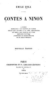 Cover of: Contes à Ninon ...