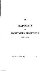 Cover of: Recueil des discours, rapports et pièces diverses lus dans les séances ...