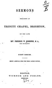 Cover of: Sermons Preached at Trinity Chapel, Brighton