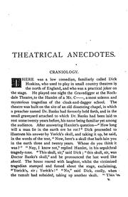 Cover of: Theatrical Anecdotes, Or, Fun and Curiosities of the Play, the Playhouse, and the Players