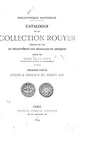 Cover of: Catalogue de la collection Rouyer: léguée en 1897 au Département des médailles et antiques