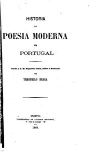 Cover of: Historia da poesia moderna em Portugal